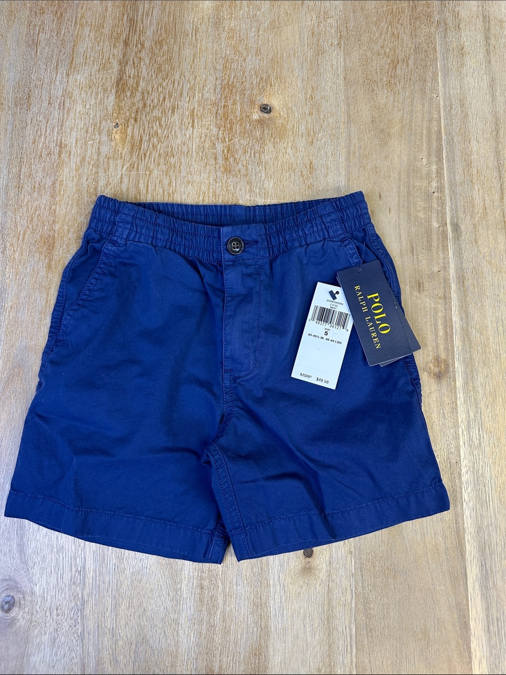 Polo by Ralph Lauren Boy’s Navy Flat Front Cotton Shorts
